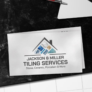 Tarjeta De Visita Servicios de azulejos - Colocador de azulejos