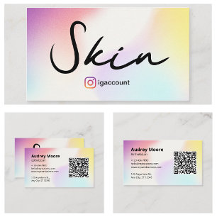 Tarjeta De Visita Servicios de belleza y cuidado de la piel de Estet