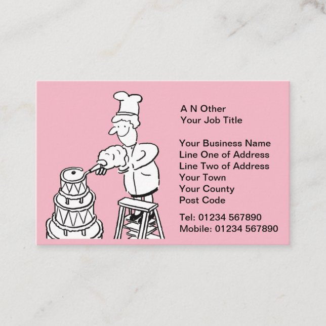 Tarjeta De Visita Servicios de boda (Anverso)