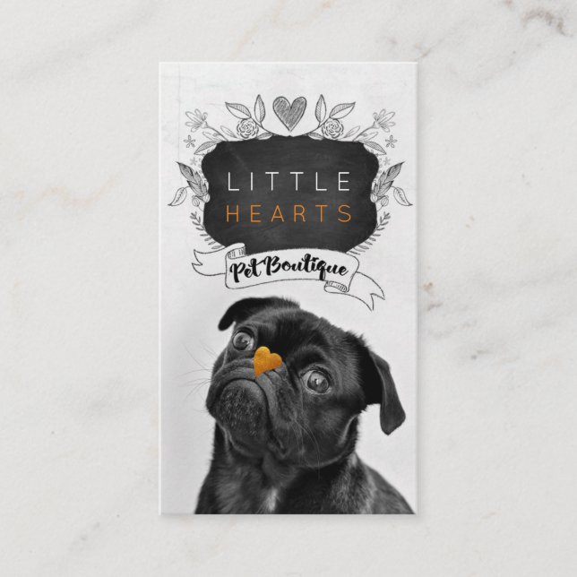 Tarjeta De Visita Servicios de Boutique/Servicios de cuidado de masc