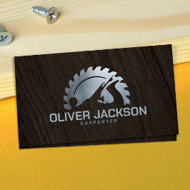 Tarjeta De Visita Servicios de carpintero sierra circular y planador