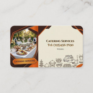 TARJETA DE VISITA SERVICIOS DE CATERING