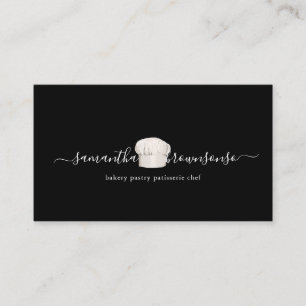 Tarjeta De Visita Servicios de Catering Sombrero de Chef Pequeño