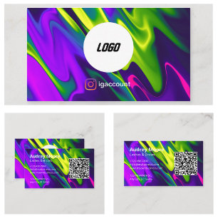 Tarjeta De Visita Servicios de cejas y pestañas modernas y trendy