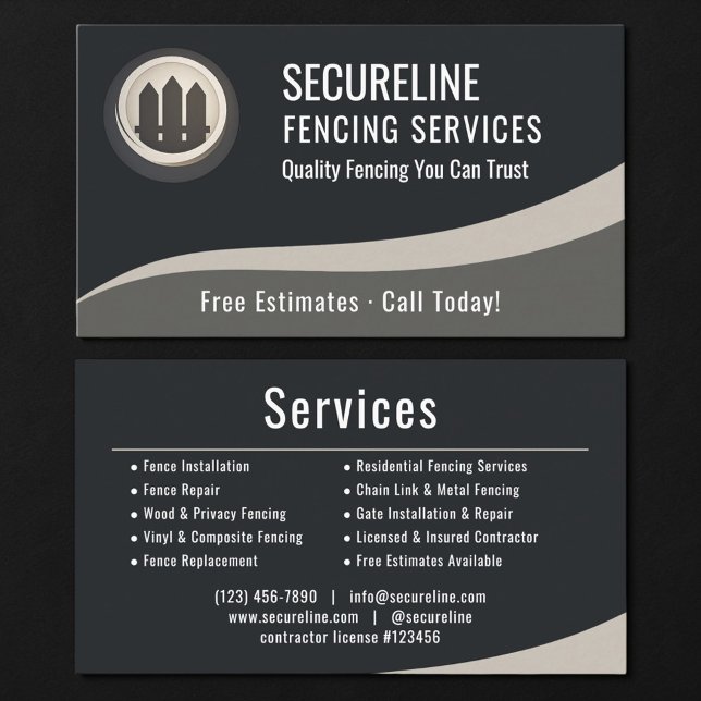 Tarjeta De Visita Servicios de Cercas (Subido por el creador)