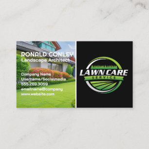 Tarjeta De Visita Servicios de césped y jardín  Paisaje residencial