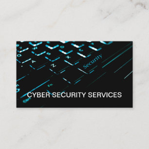 Tarjeta De Visita Servicios de Ciberseguridad del Negocio