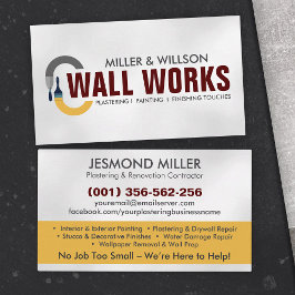 Tarjeta De Visita Servicios de colocación y pintura