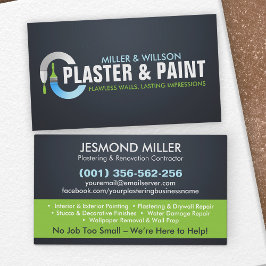 Tarjeta De Visita Servicios de colocación y pintura