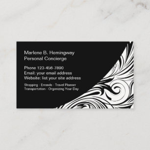 Tarjeta De Visita Servicios de Concierge personales