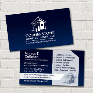 Tarjeta De Visita Servicios de construcción de contratista general
