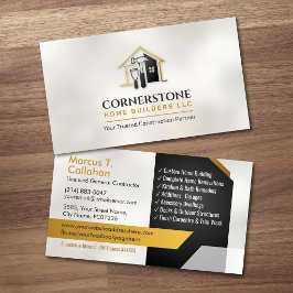 Tarjeta De Visita Servicios de construcción de contratista general