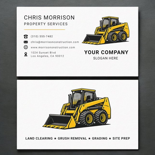 Tarjeta De Visita Servicios de Construcción de Propiedades (Subido por el creador)
