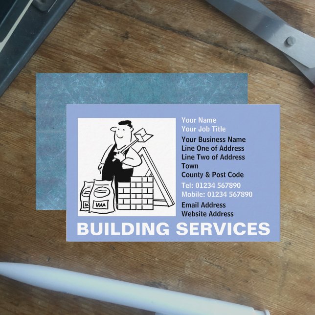 Tarjeta De Visita Servicios de construcción y construcción (Subido por el creador)