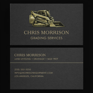 Tarjeta De Visita Servicios de Contratista de Nivelación