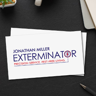 Tarjeta De Visita Servicios de Control de Plagas - Exterminador