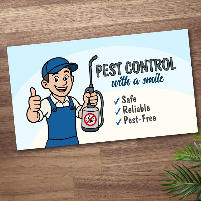 Tarjeta De Visita Servicios de Control de Plagas - Exterminador (Subido por el creador)