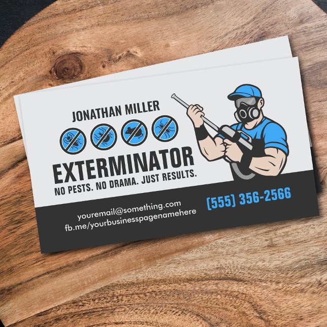 Tarjeta De Visita Servicios de Control de Plagas - Exterminador (Subido por el creador)