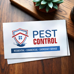 Tarjeta De Visita Servicios de Control de Plagas - Exterminador