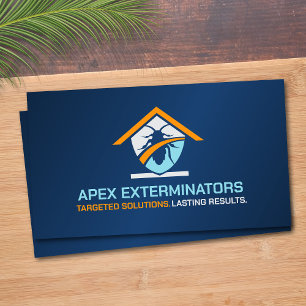 Tarjeta De Visita Servicios de Control de Plagas - Exterminador