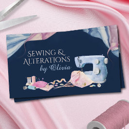 Tarjeta De Visita Servicios de costura y alteraciones - Arte acuarel