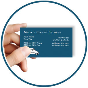 Tarjeta De Visita Servicios de Courier Médico