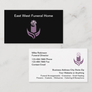 Tarjeta De Visita Servicios de Cremación en Funerarias Nuevas