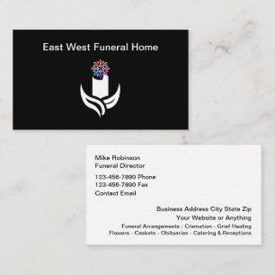 Tarjeta De Visita Servicios de Cremación en Funerarias Nuevas