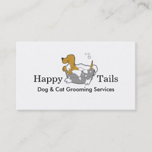 Tarjeta De Visita Servicios de cría de perros y gatos