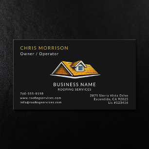 Tarjeta De Visita Servicios de Cubiertas Roofer