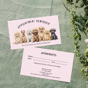 Tarjeta De Visita Servicios de cuidado de mascotas para recién nombr