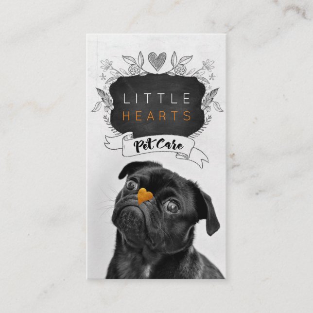 Tarjeta De Visita Servicios de cuidado de mascotas/ Servicios de asi (Anverso)