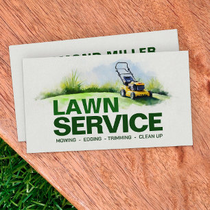 Tarjeta De Visita Servicios de cuidado del jardín - ilustracion acua