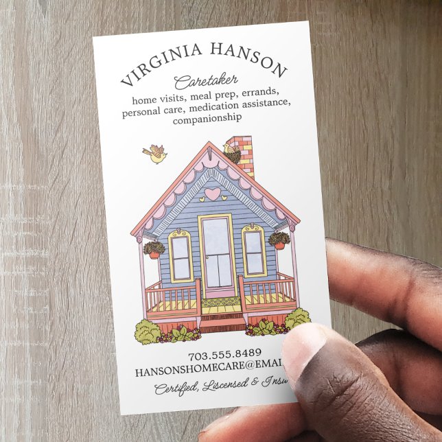 Tarjeta De Visita Servicios de cuidadores en casas particulares (Subido por el creador)