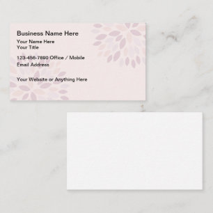 Tarjeta De Visita Servicios de decoración y puesta en escena de hoga