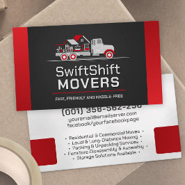 Tarjeta De Visita Servicios de desplazamiento profesional: reubicaci