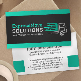 Tarjeta De Visita Servicios de desplazamiento profesional: reubicaci