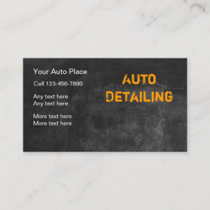 Tarjeta De Visita Servicios de Detallado de Autos