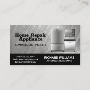 Tarjeta De Visita Servicios de dispositivo   Home Repairman