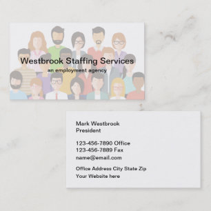 Tarjeta De Visita Servicios de dotación de personal del Organismo d
