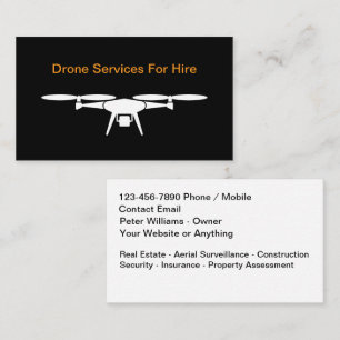 Tarjeta De Visita Servicios de drones Inspecciones aéreas