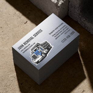 TARJETA DE VISITA SERVICIOS DE ELIMINACIÓN DE BASURA Y DESPERDICIOS 