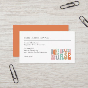 Tarjeta De Visita Servicios de enfermería domiciliaria Stethoscope