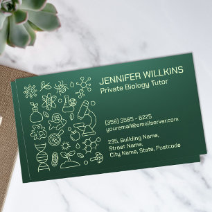 Tarjeta De Visita Servicios de enseñanza de biología