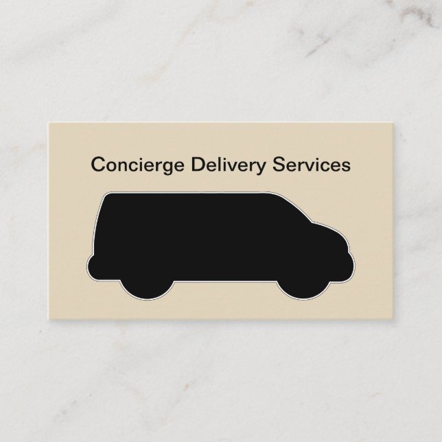 Tarjeta De Visita Servicios de entrega del mensajero (Anverso)