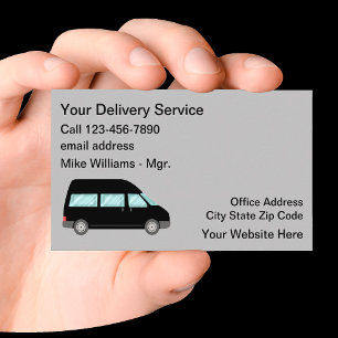 Tarjeta De Visita Servicios de entrega modernos simples 