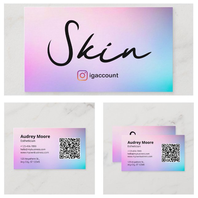 Tarjeta De Visita Servicios de Esteticista (Esthetician Services Business Card
)