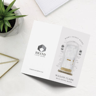 Tarjeta De Visita Servicios de fotografía de la puerta delantera de 