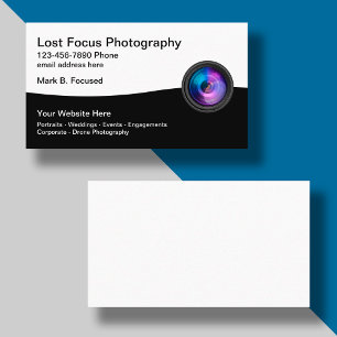 Tarjeta De Visita Servicios de Fotografía Fotógrafo Local