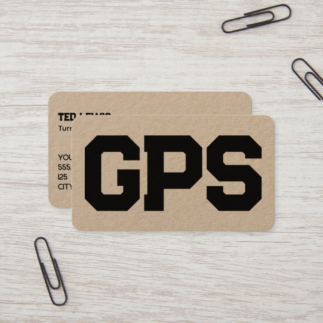 Tarjeta De Visita Servicios de GPS (Anverso/Reverso In Situ)